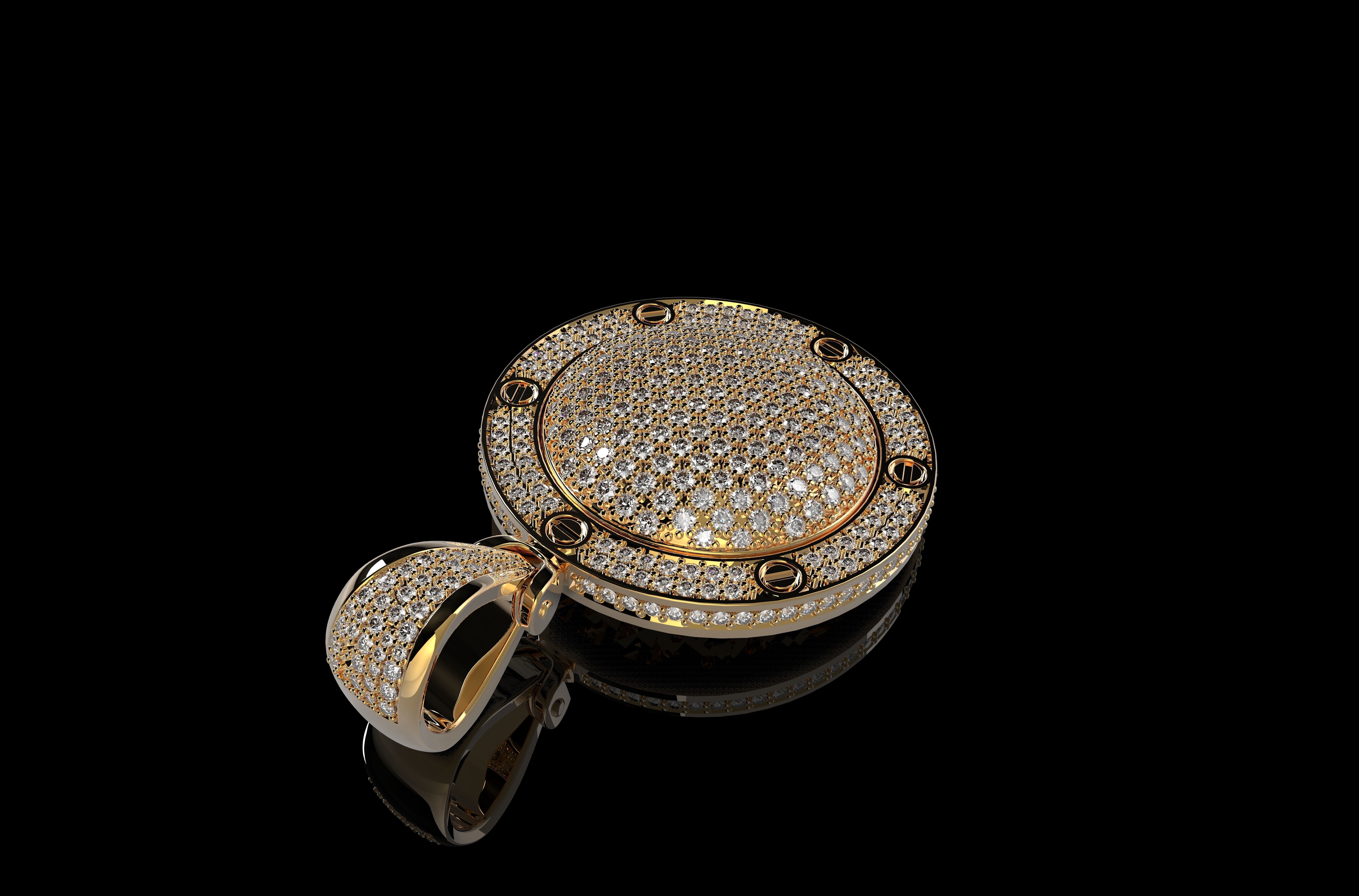 DIAMOND MEDALLION N2 3D print model_3