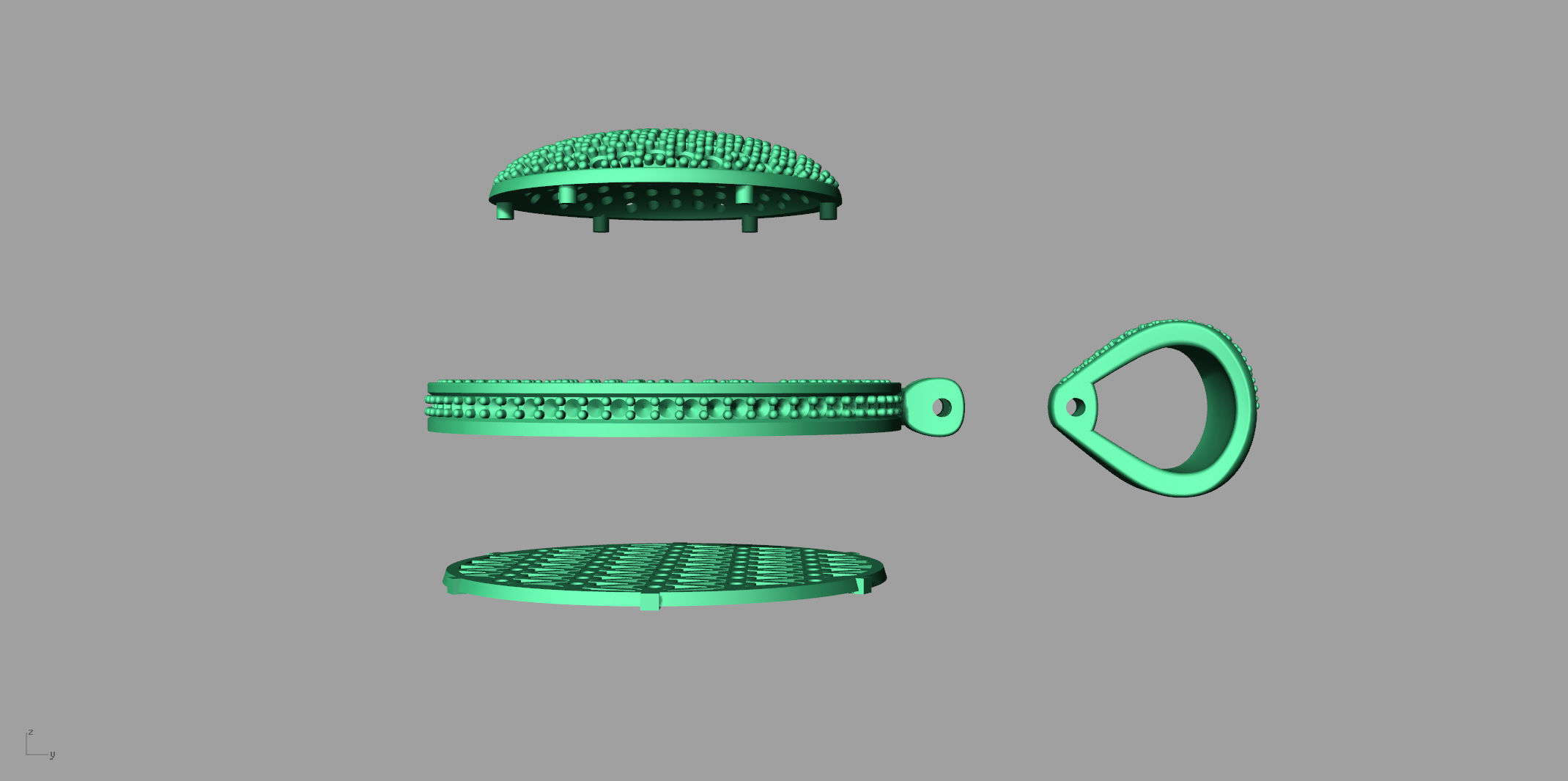 DIAMOND MEDALLION N2 3D print model_7