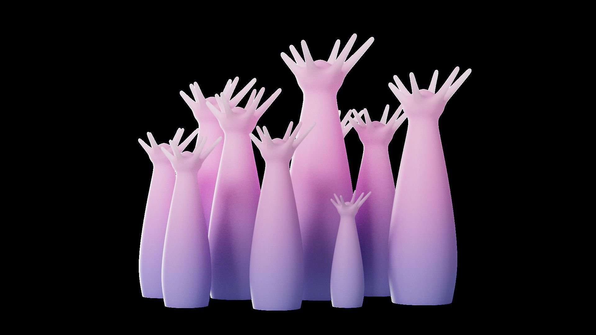 Underwater Plants Collection Low-poly 3D model_4