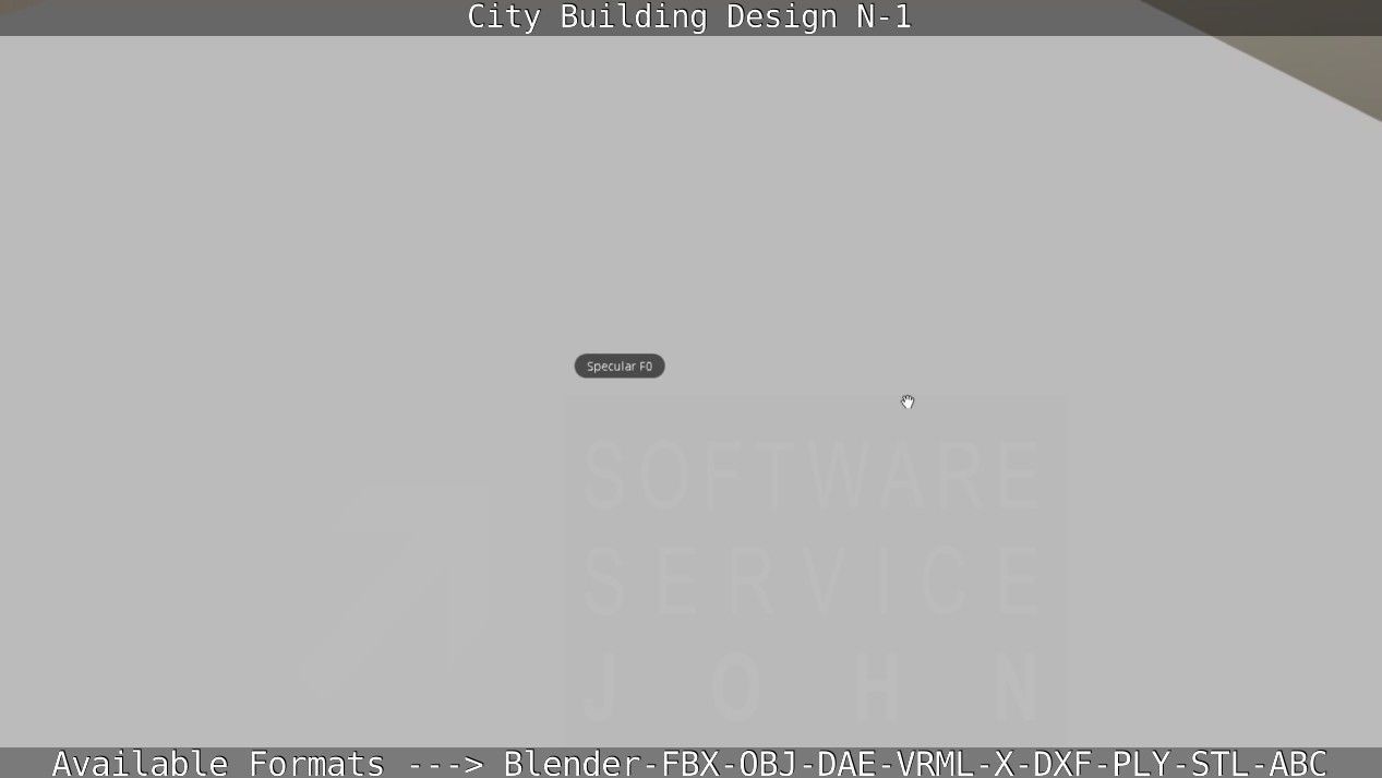 City Building Design N-1 Low-poly 3D model_86
