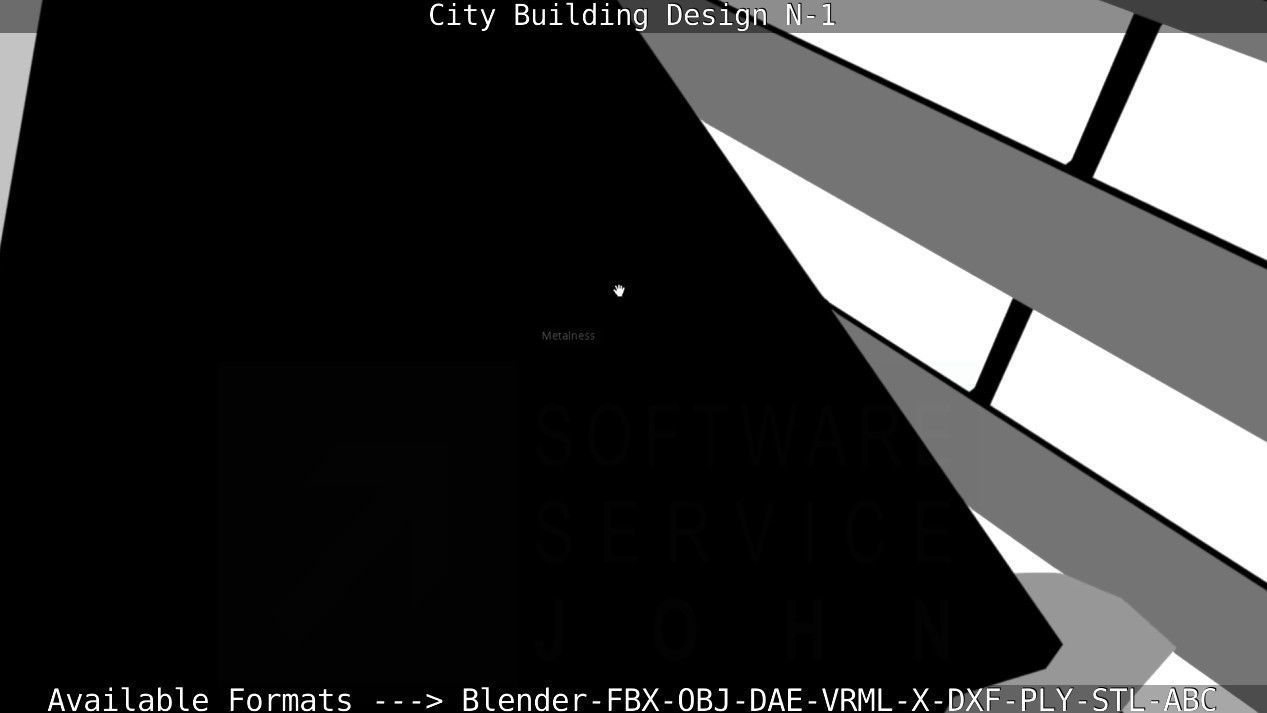 City Building Design N-1 Low-poly 3D model_68