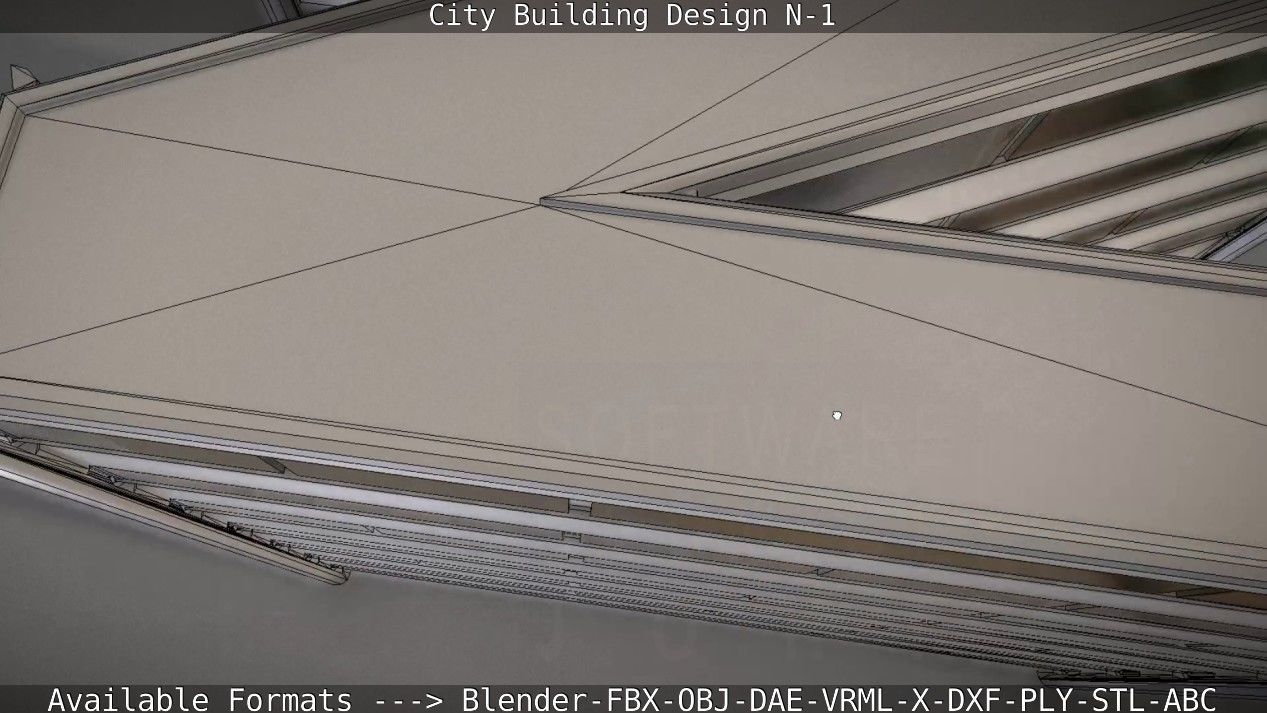 City Building Design N-1 Low-poly 3D model_106