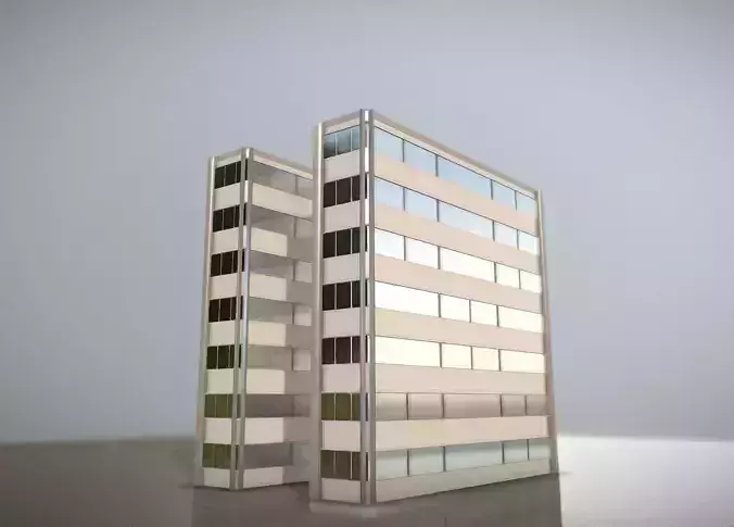 City Building Design N-1 Low-poly 3D model