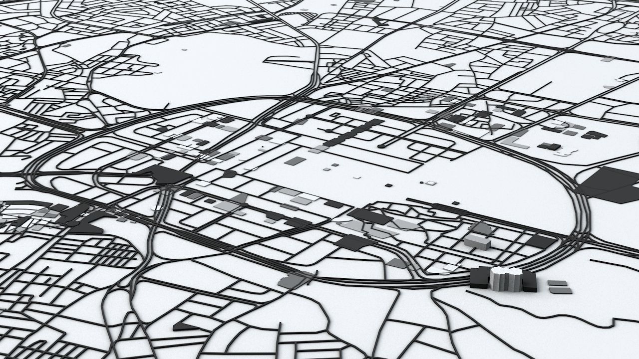 Medina Road Network and Streets 3D model_3
