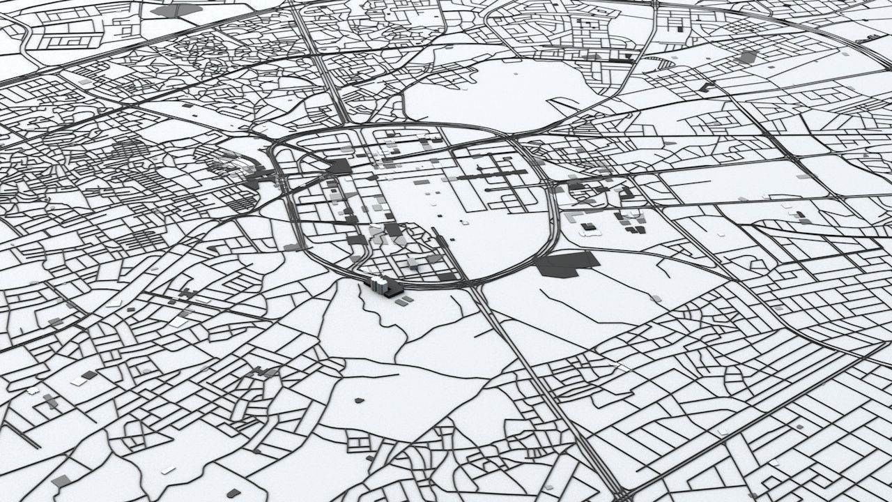 Medina Road Network and Streets 3D model_2