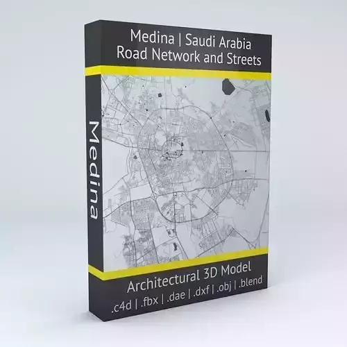 Medina Road Network and Streets 3D model