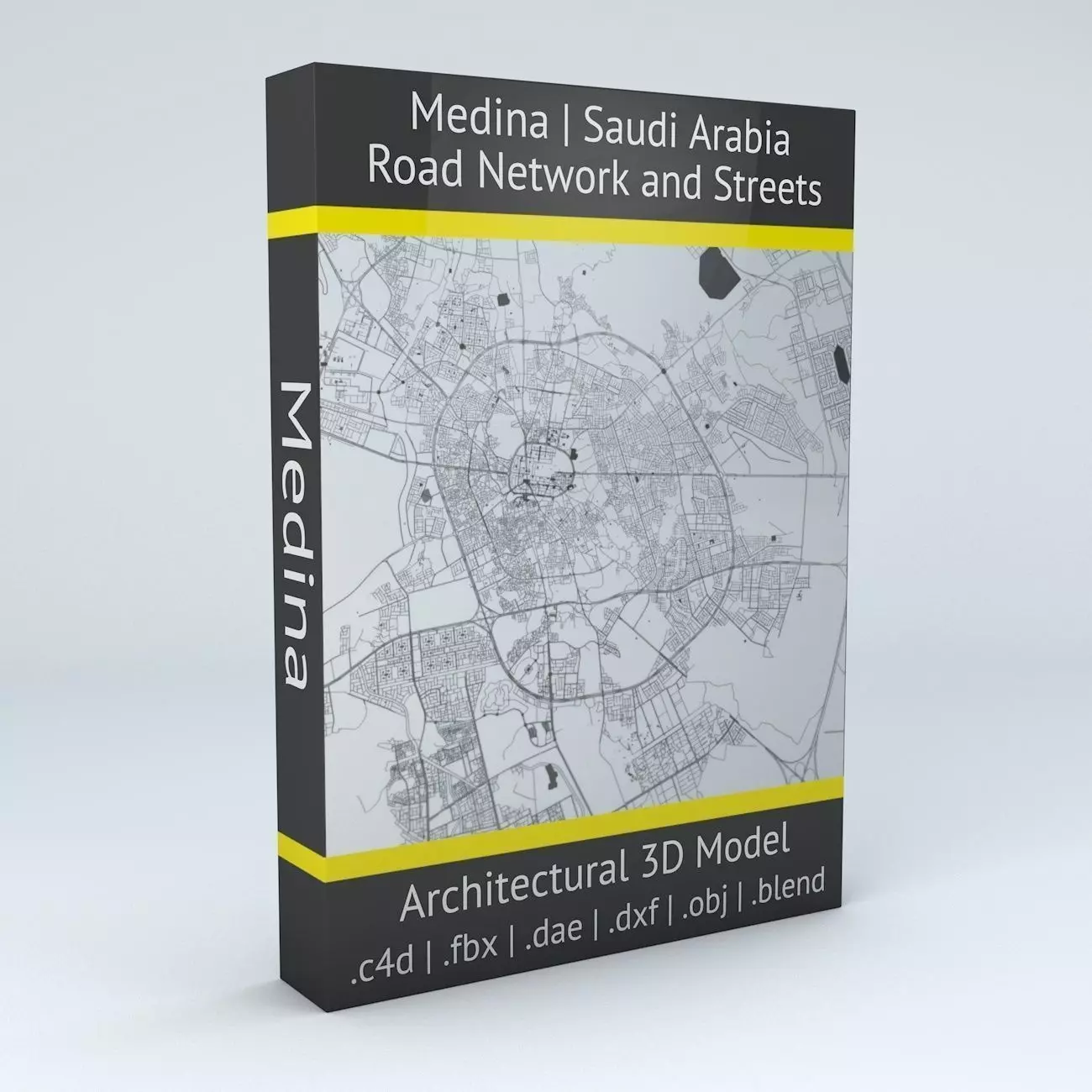 Medina Road Network and Streets 3D model_0