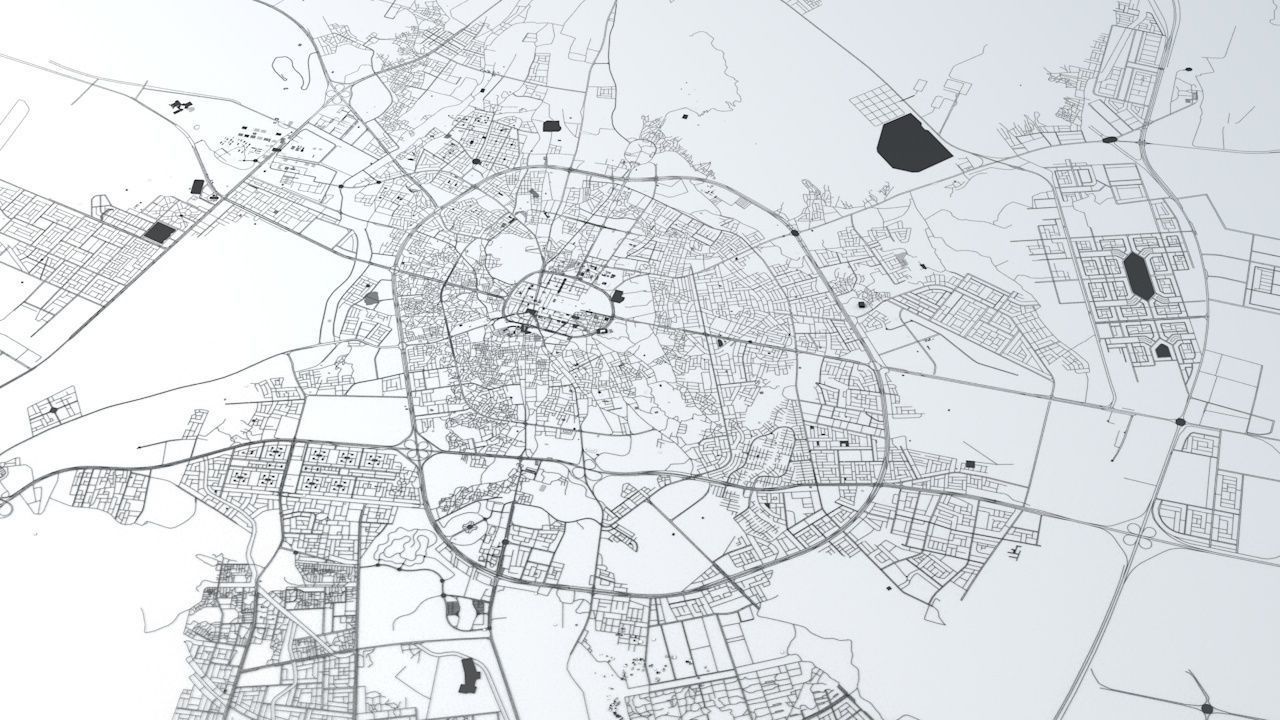 Medina Road Network and Streets 3D model_6