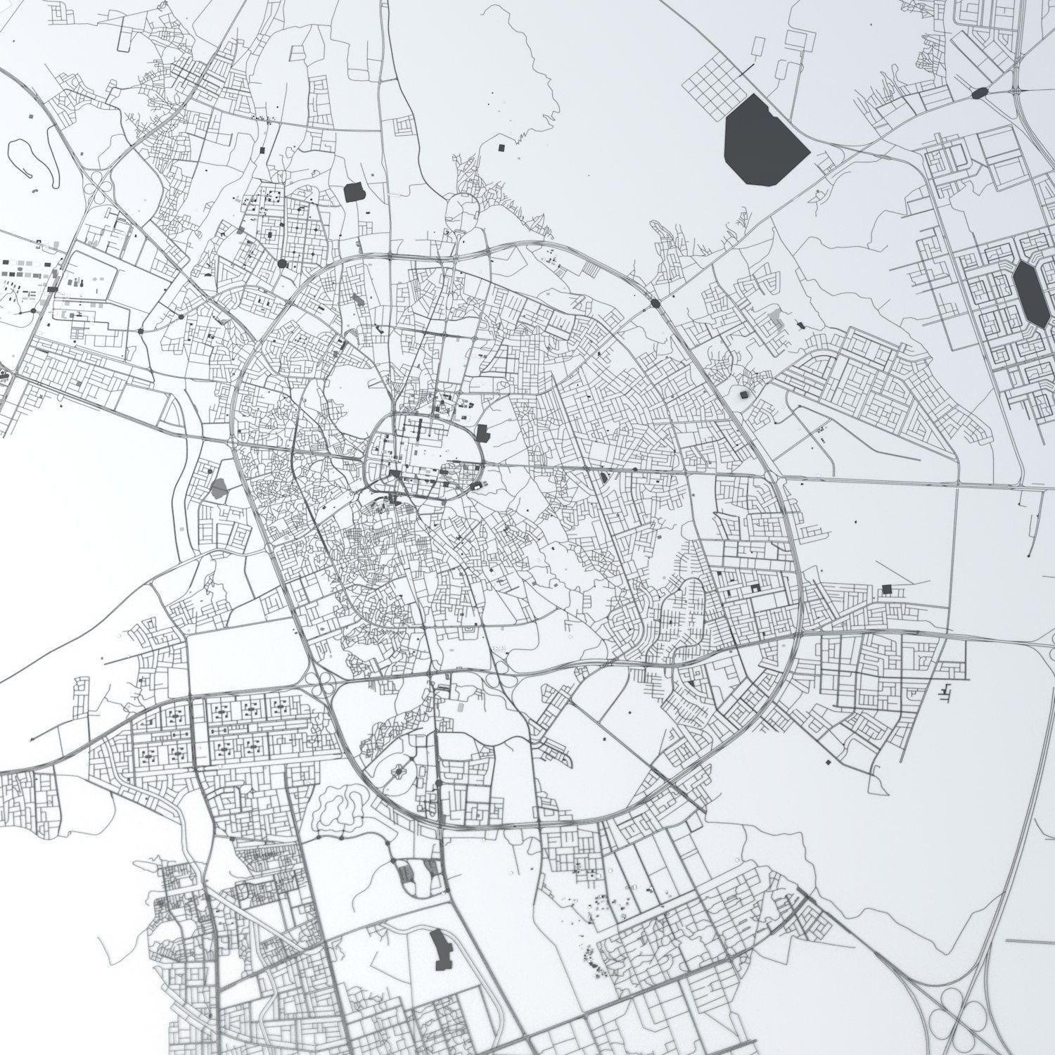 Medina Road Network and Streets 3D model_1