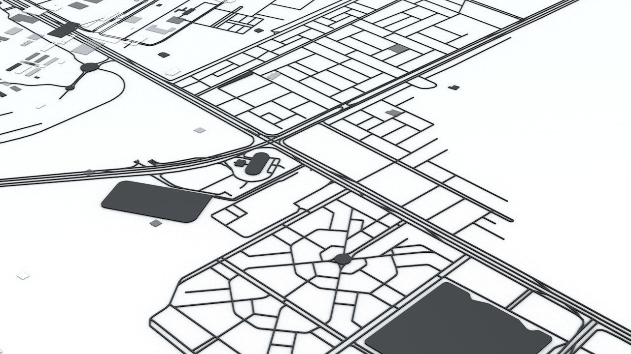 Medina Road Network and Streets 3D model_5