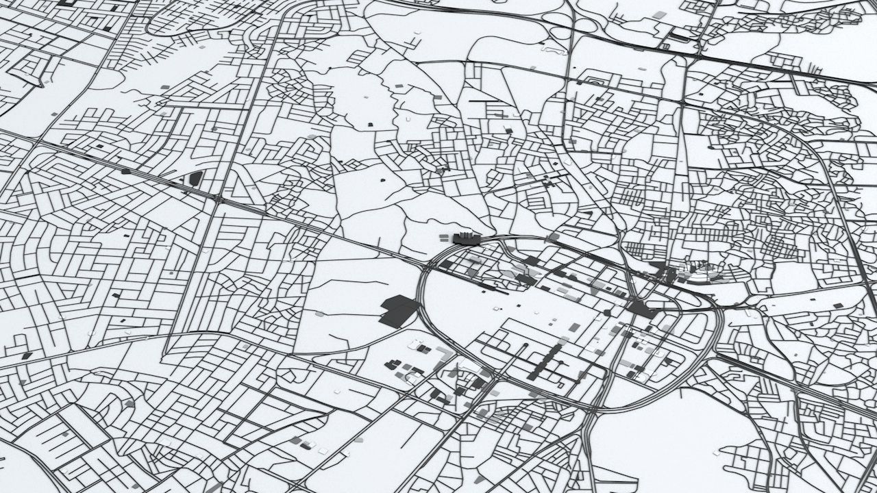 Medina Road Network and Streets 3D model_7