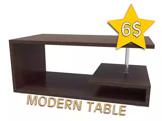 Modern Table Version 001 3D print model