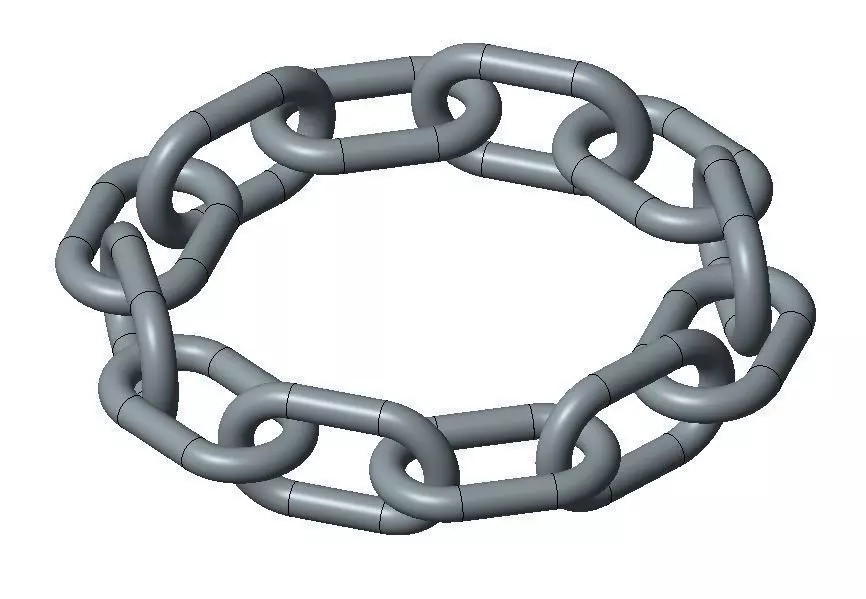 Chain 3D print model_0