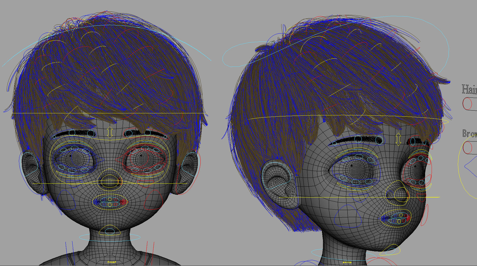 Cartoon Boy Rigged 3D model_58