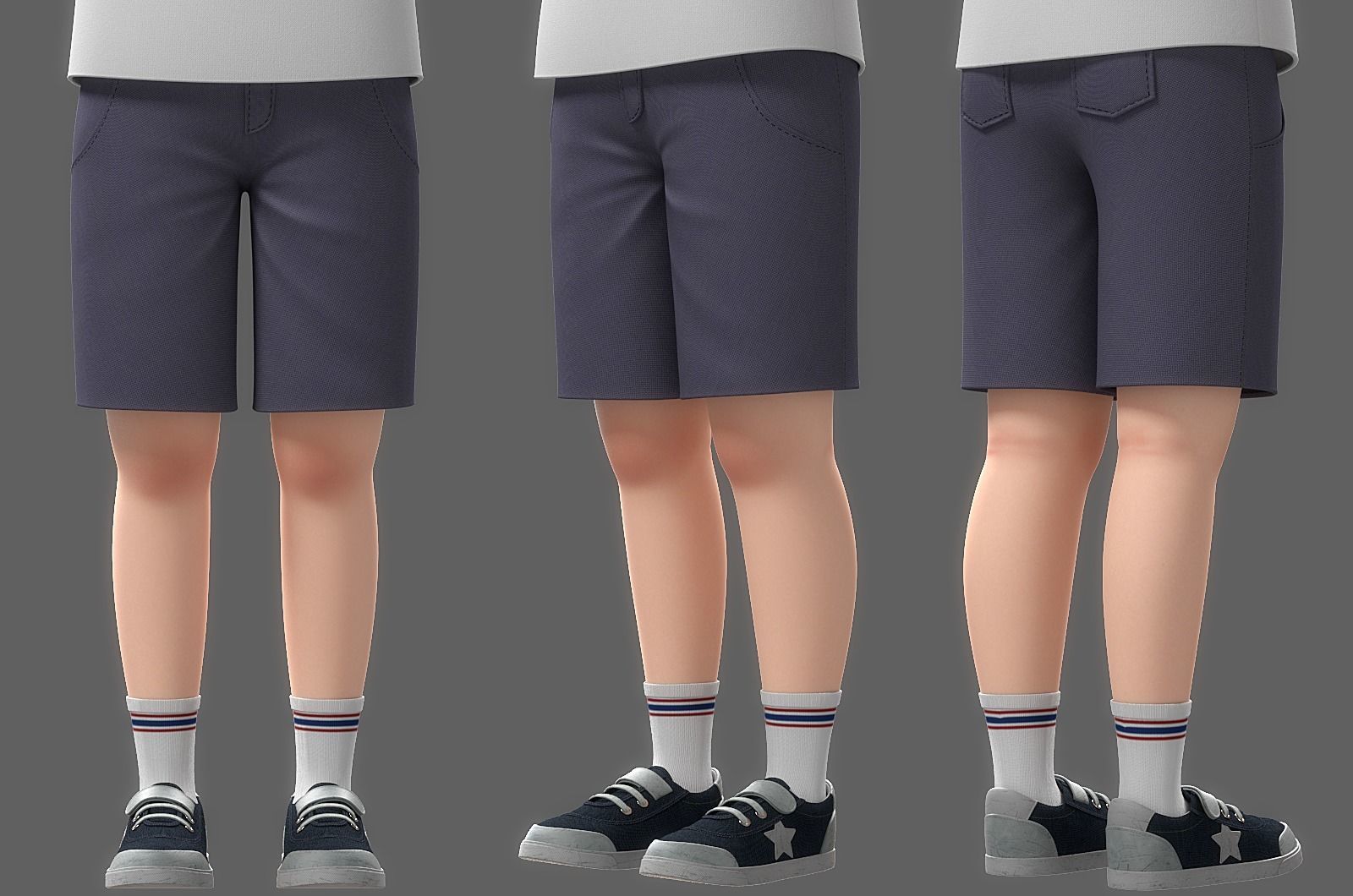 Cartoon Boy Rigged 3D model_27