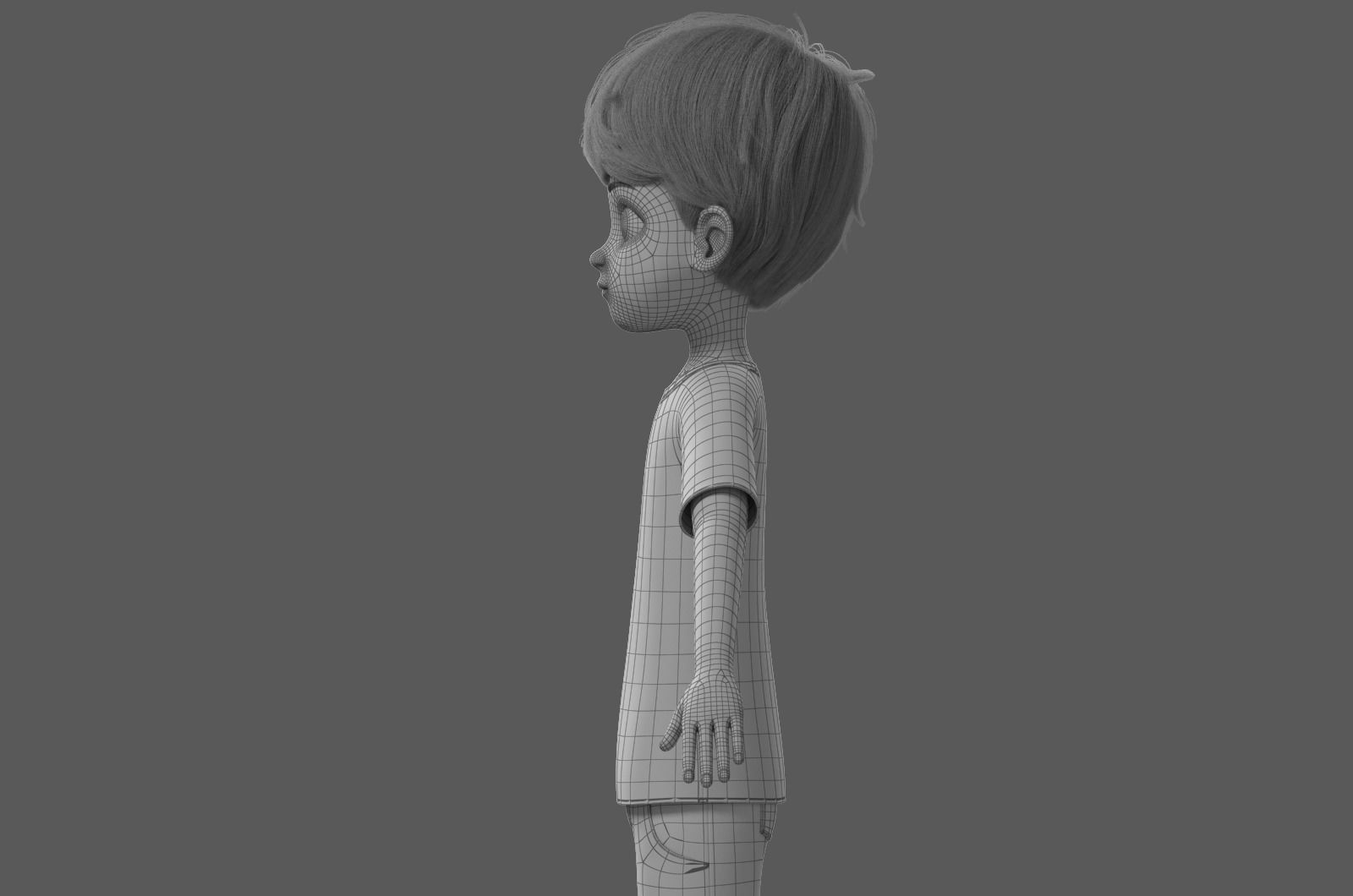 Cartoon Boy Rigged 3D model_48