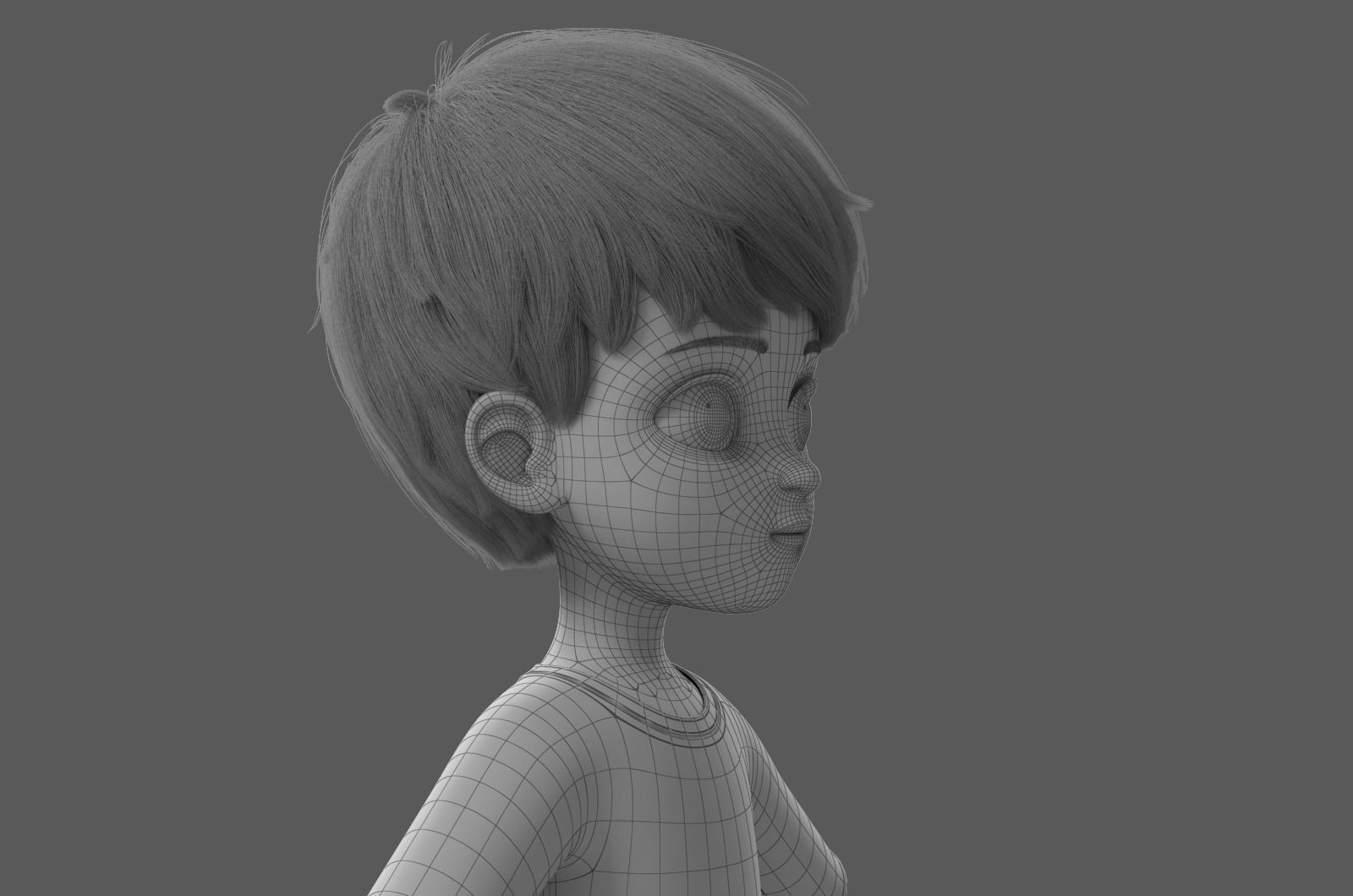 Cartoon Boy Rigged 3D model_36