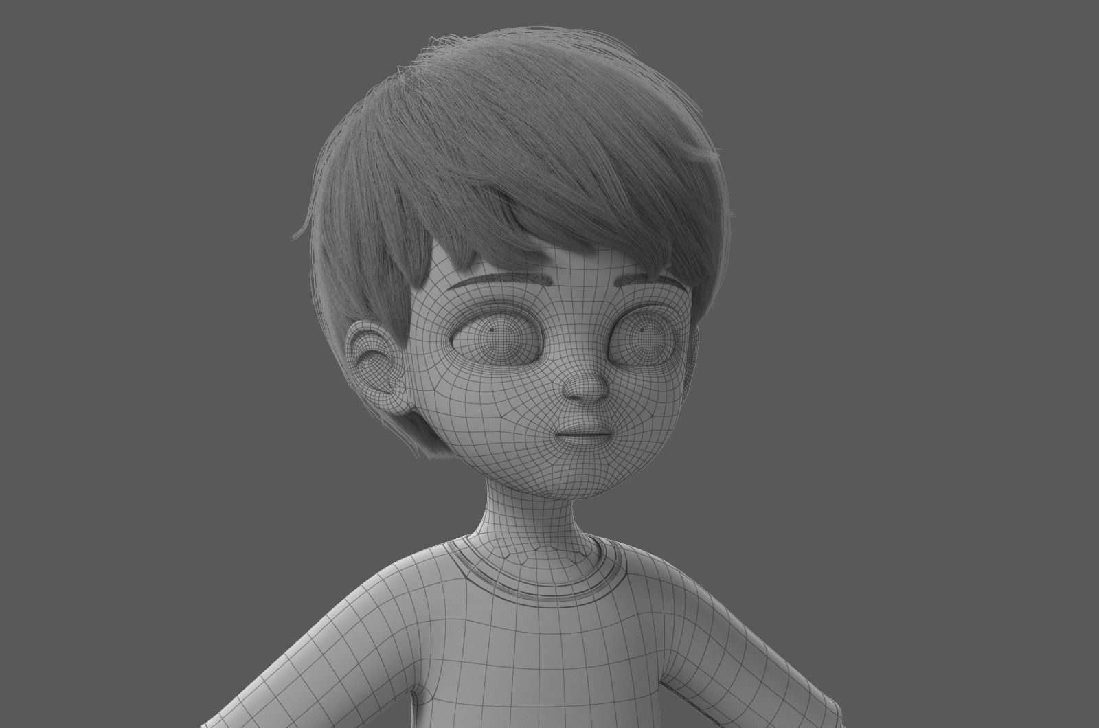 Cartoon Boy Rigged 3D model_39
