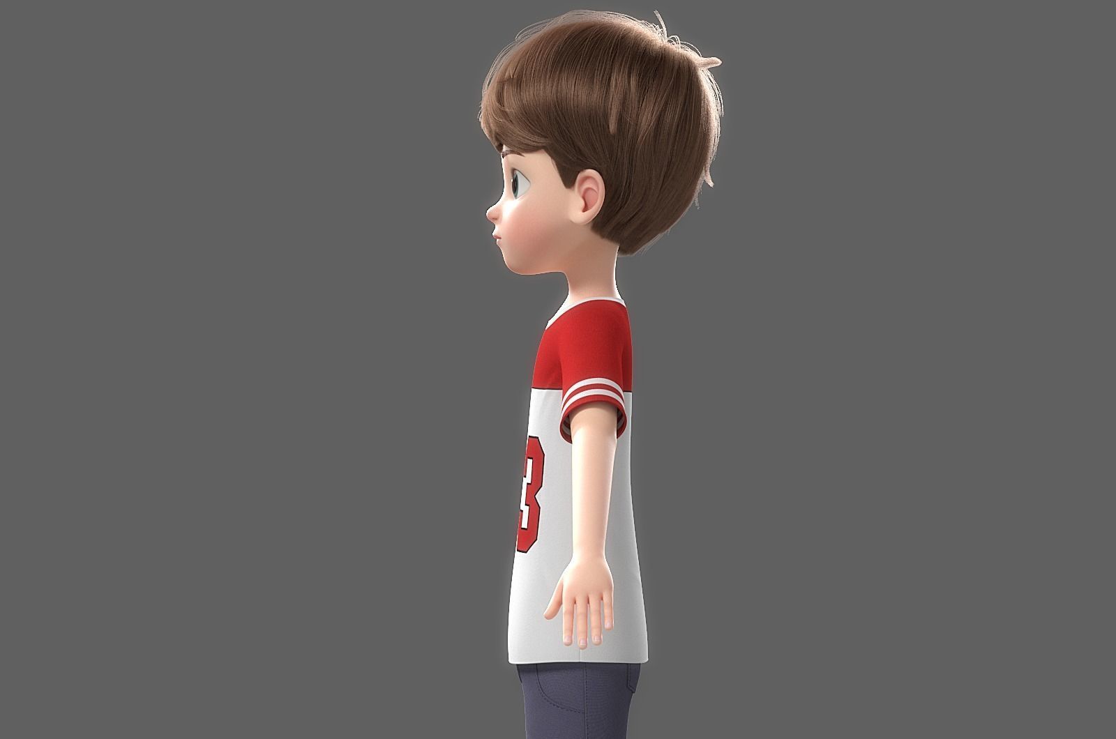 Cartoon Boy Rigged 3D model_15