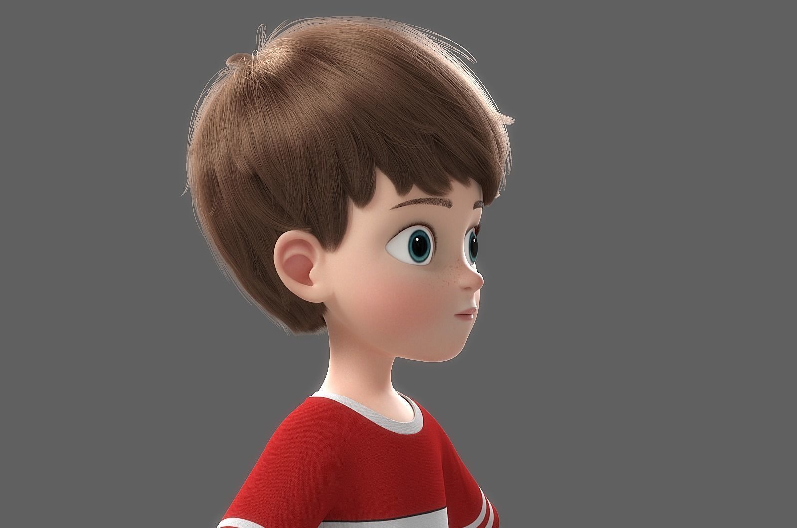 Cartoon Boy Rigged 3D model_12