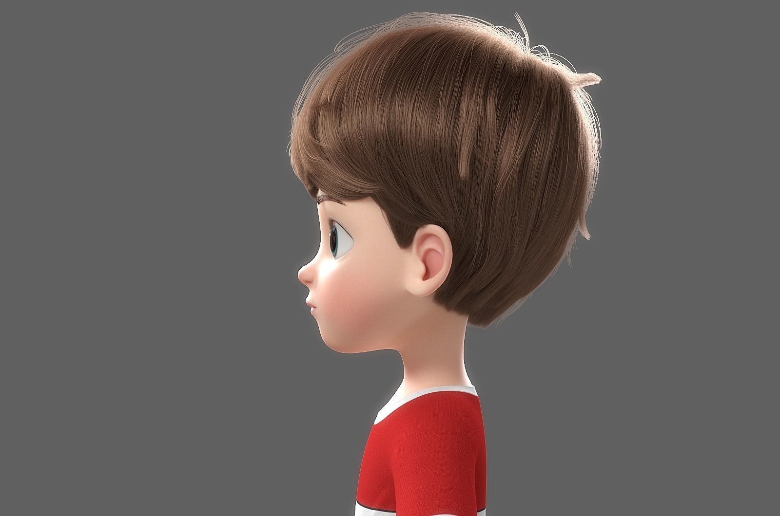 Cartoon Boy Rigged 3D model_8