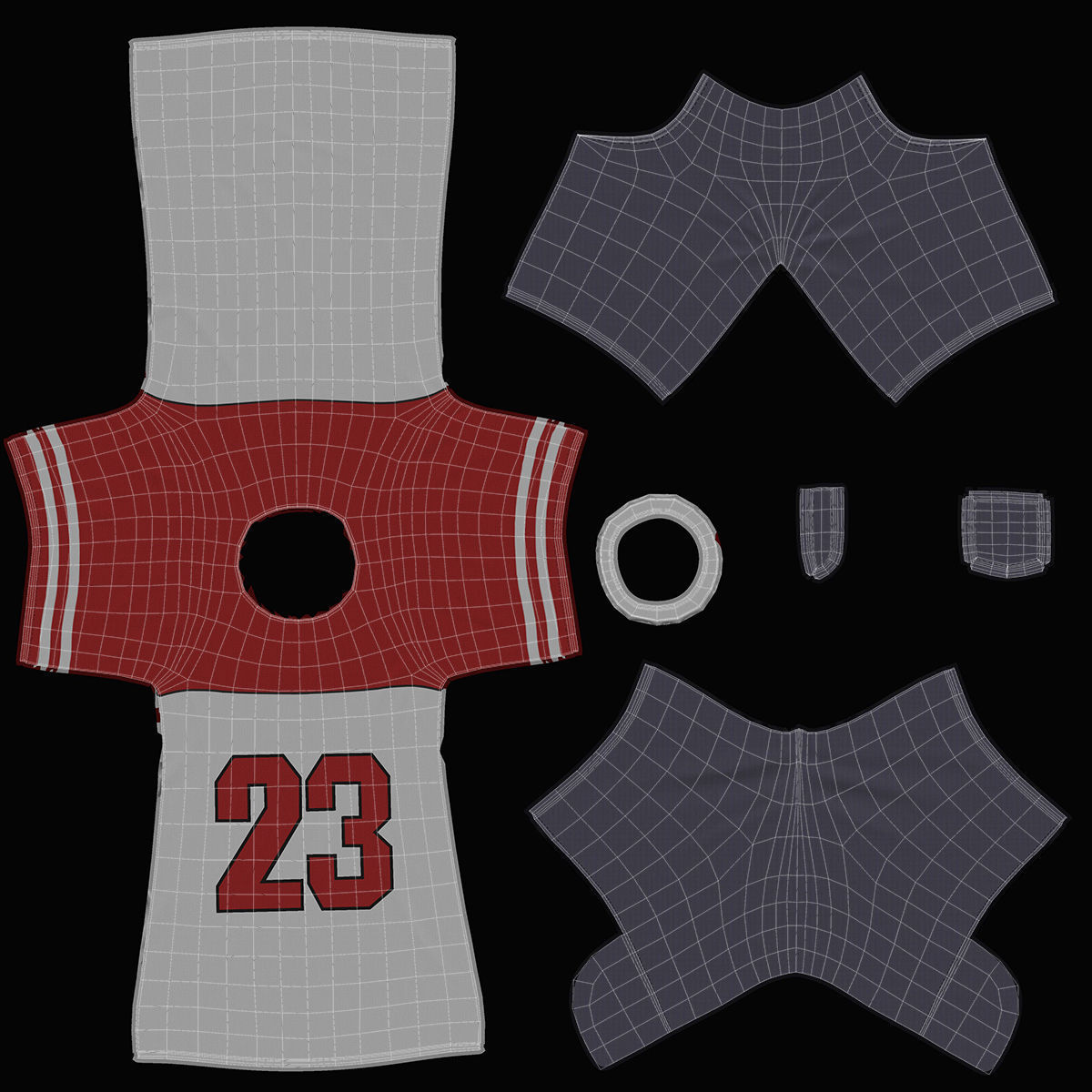 Cartoon Boy Rigged 3D model_54