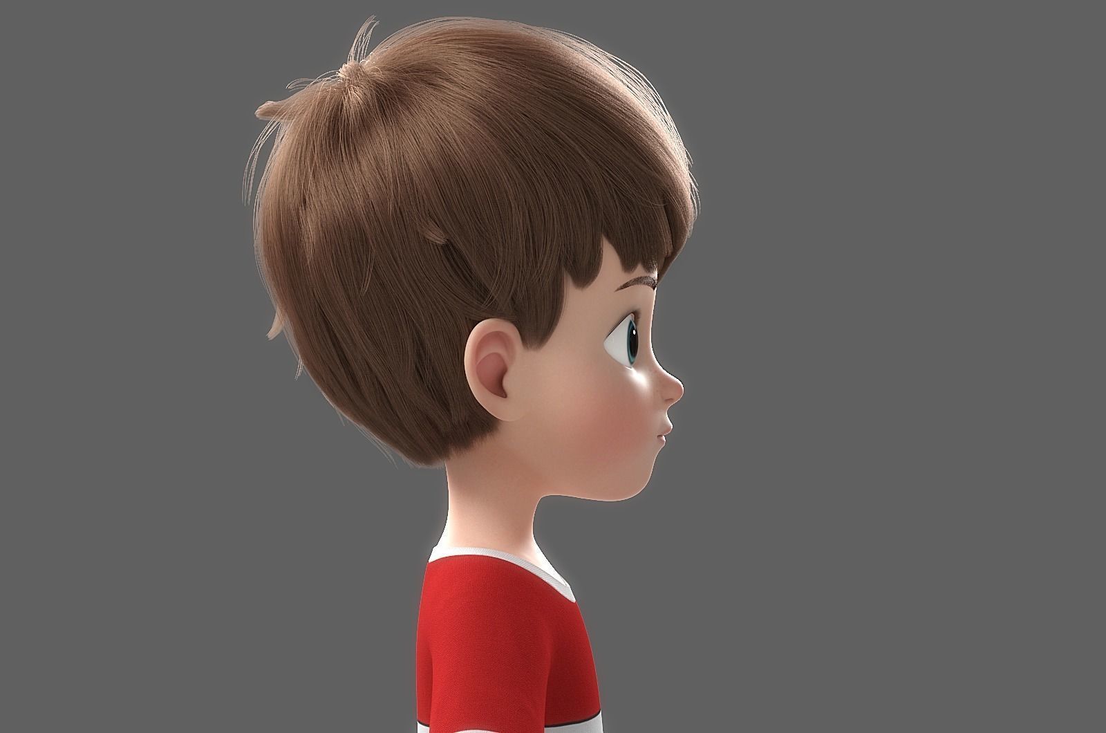 Cartoon Boy Rigged 3D model_14