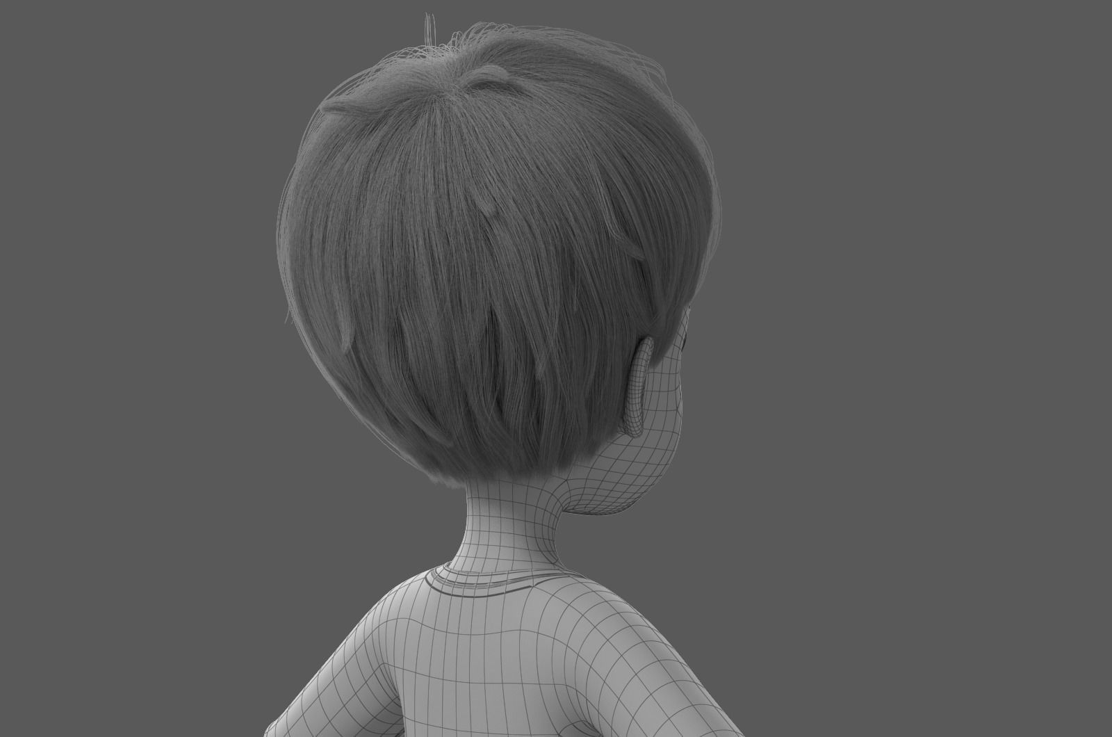Cartoon Boy Rigged 3D model_38