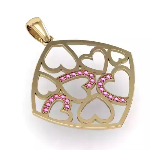 beautyful  pendant with heart 