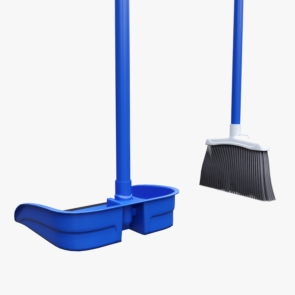 Broom Dustpan Set 3D model_3