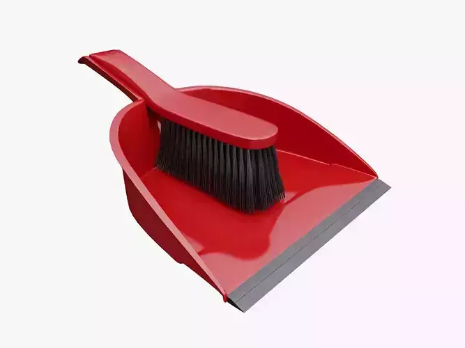 Broom Dustpan Set 3D model