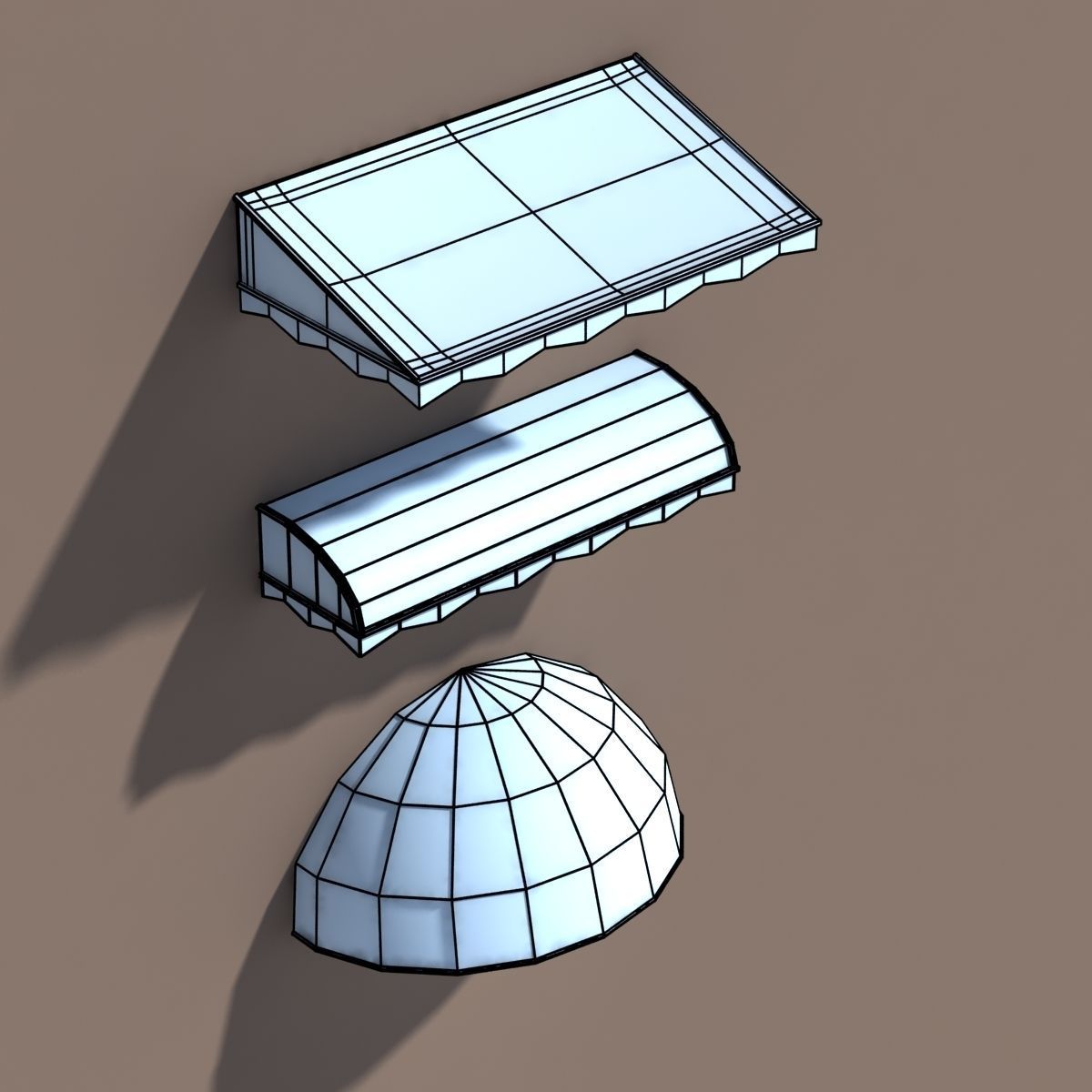 Awning Misc Architecture 3d Low poly Low-poly 3D model_4