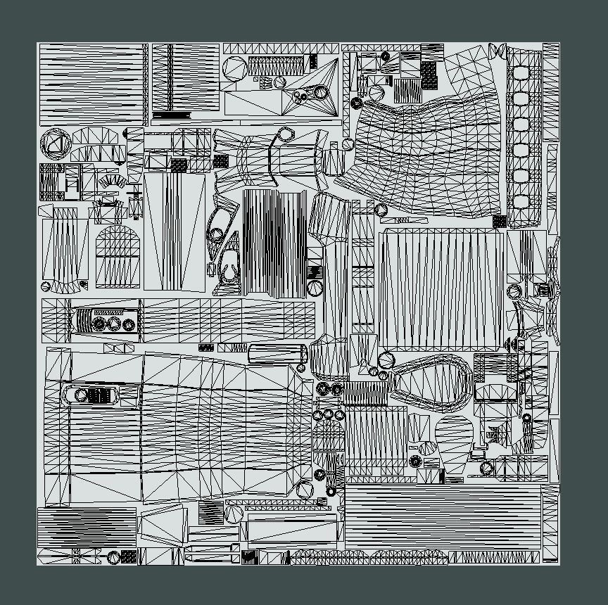 Futuristic Shotgun Low-poly 3D model_14