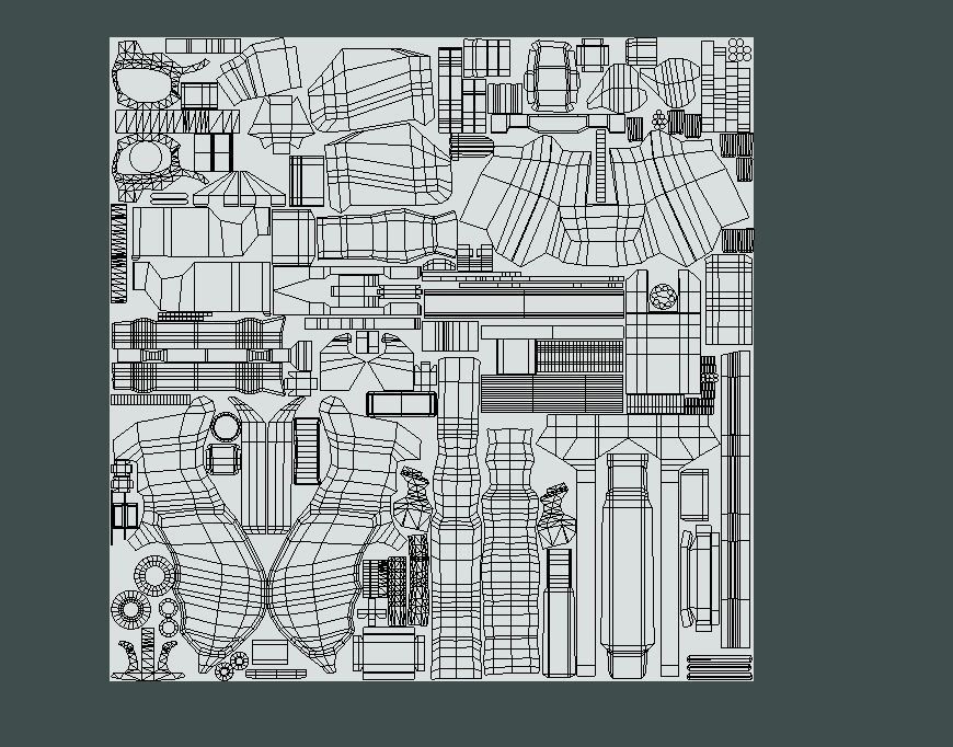 Sci-Fi Handgun Low-poly 3D model_13