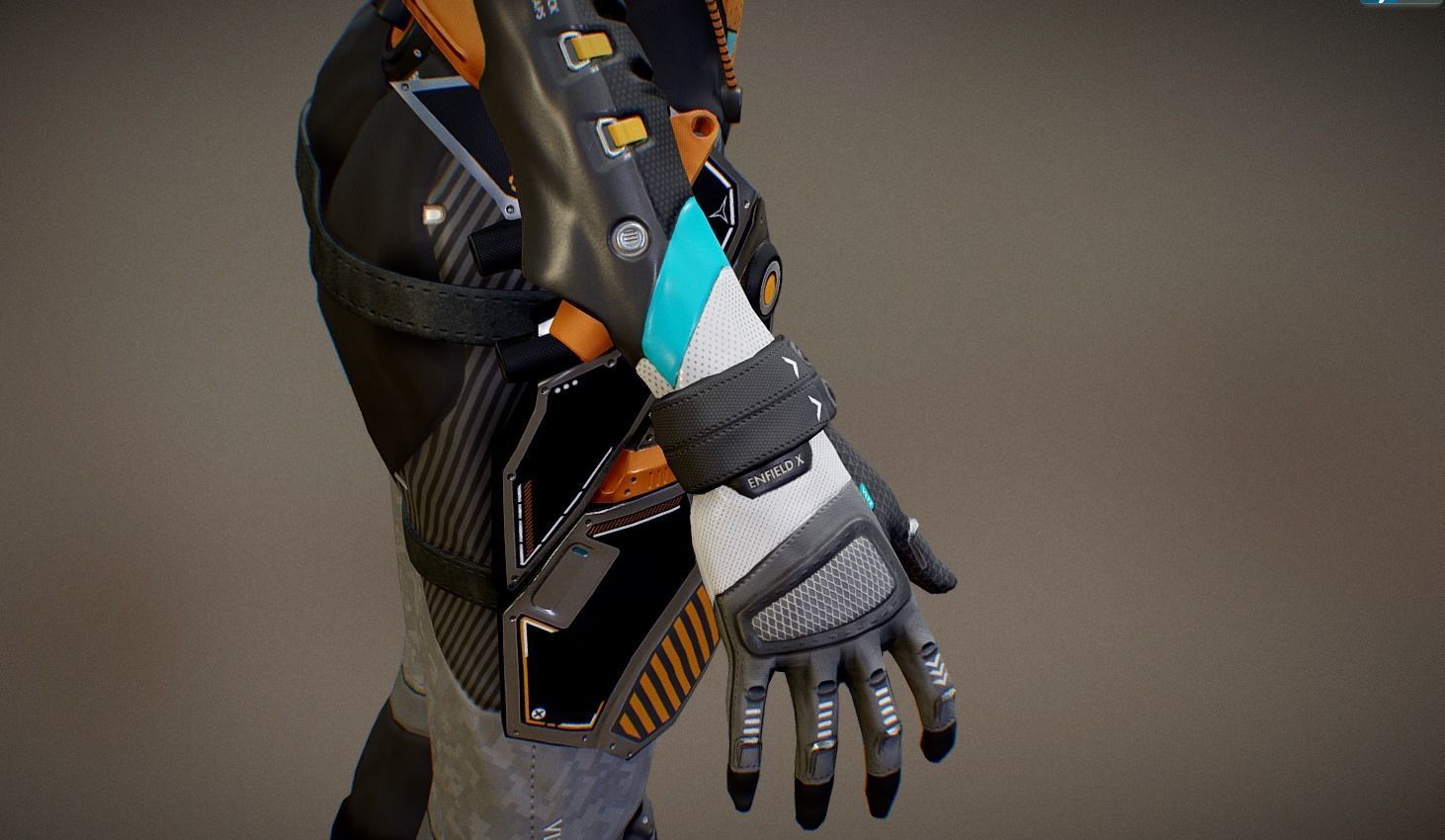 Sci-Fi Pilot - Ashley Low-poly 3D model_16