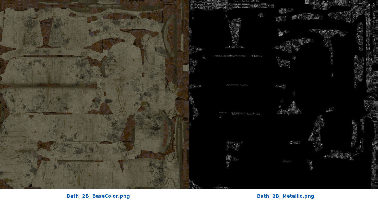 Bath 2B Low-poly 3D model_7