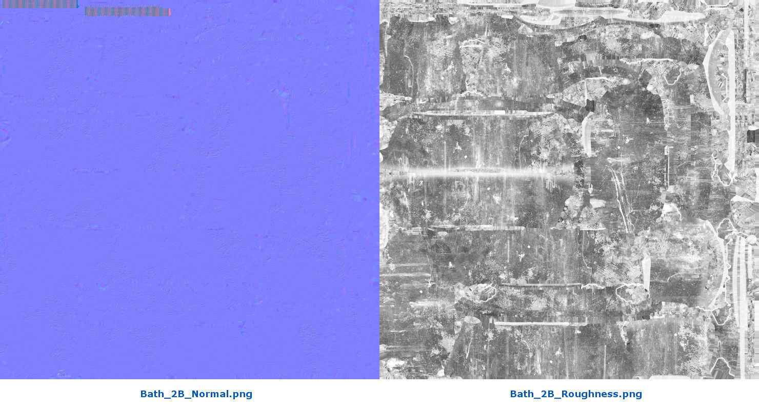 Bath 2B Low-poly 3D model_8