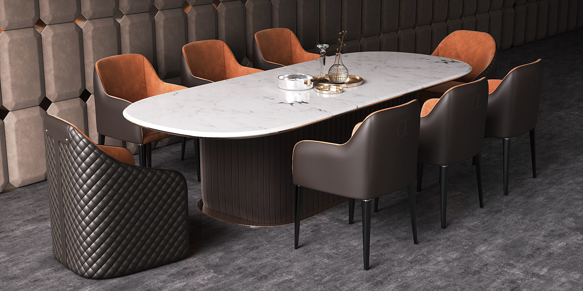 Dining group Daytona by Signorini Coco 3D model_2