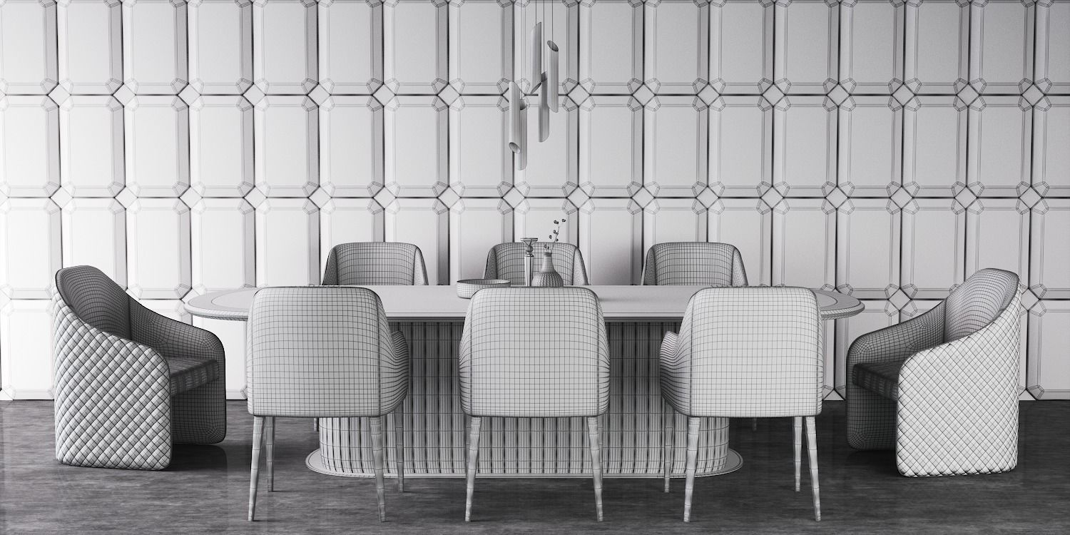 Dining group Daytona by Signorini Coco 3D model_7