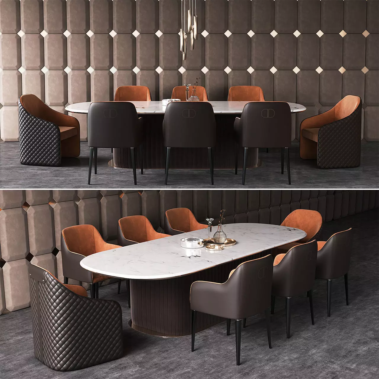 Dining group Daytona by Signorini Coco 3D model_0