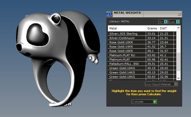 Panda ring  Enamel Nature jewelry Animal jewellery 3dm stl file 3D print model_11