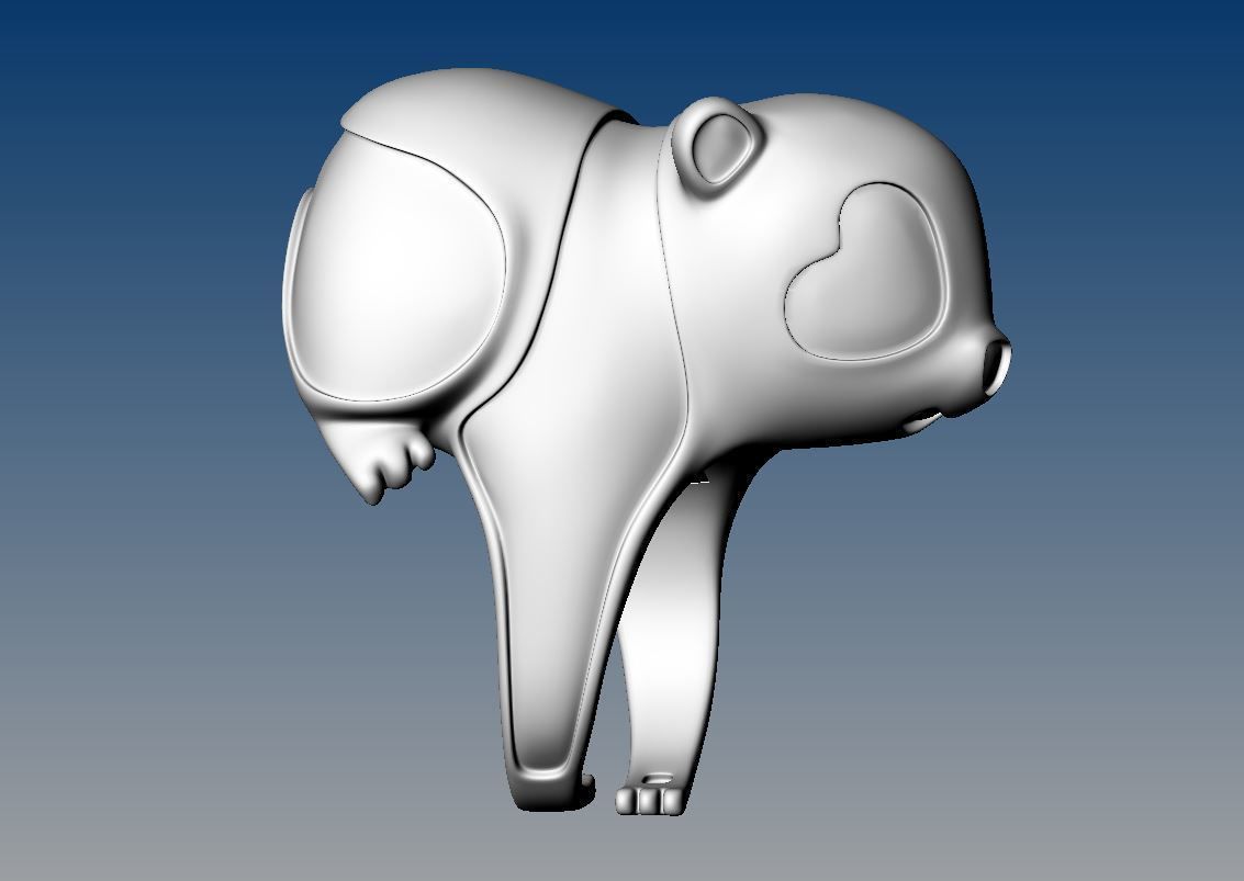 Panda ring  Enamel Nature jewelry Animal jewellery 3dm stl file 3D print model_6