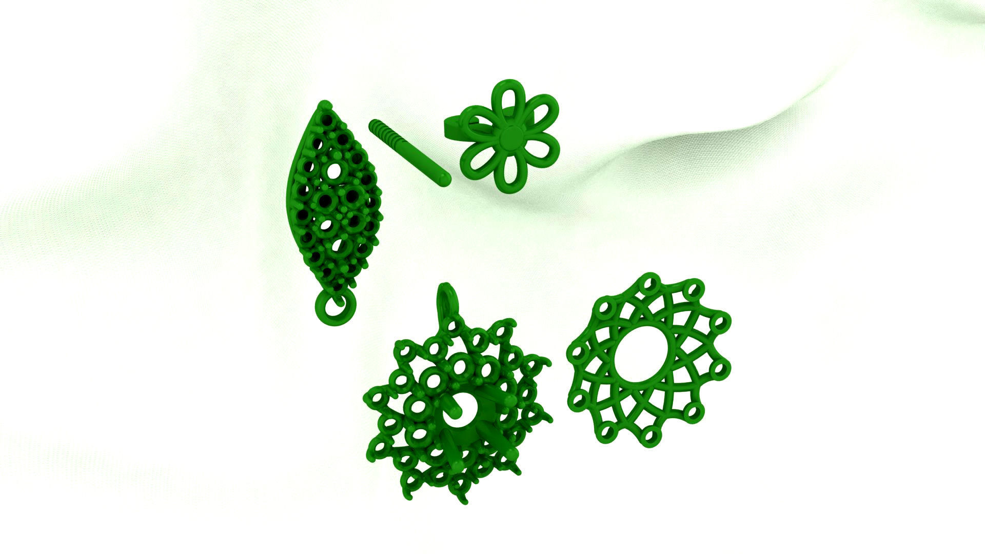 Tear earing 3D print model_2