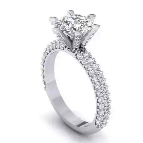 RING27 diamond engagement ring gold