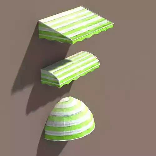 Awning Misc Architecture Low Poly 3 Colors
