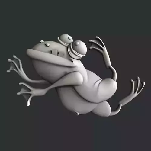 3d STL models for CNC frog
