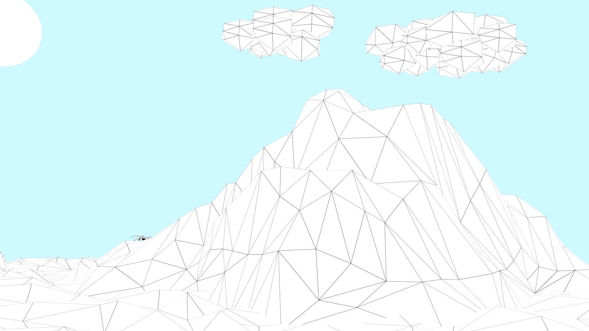 Low Poly Tropical Island Low-poly 3D model_23