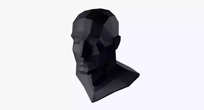 Lowpoly head Low-poly 3D model