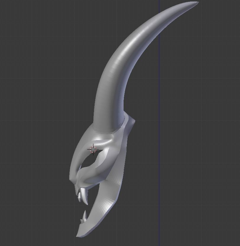 League of Legends Kalista Blood Moon Mask 3D print model_3