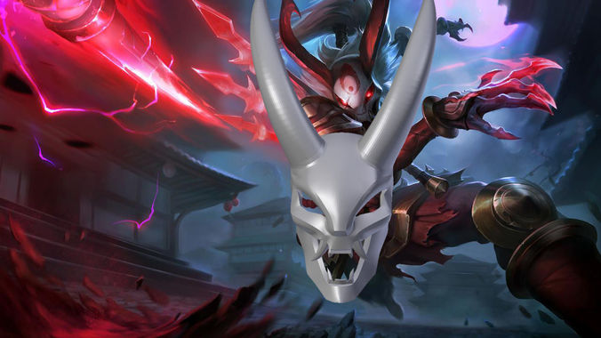 League of Legends Kalista Blood Moon Mask 3D print model